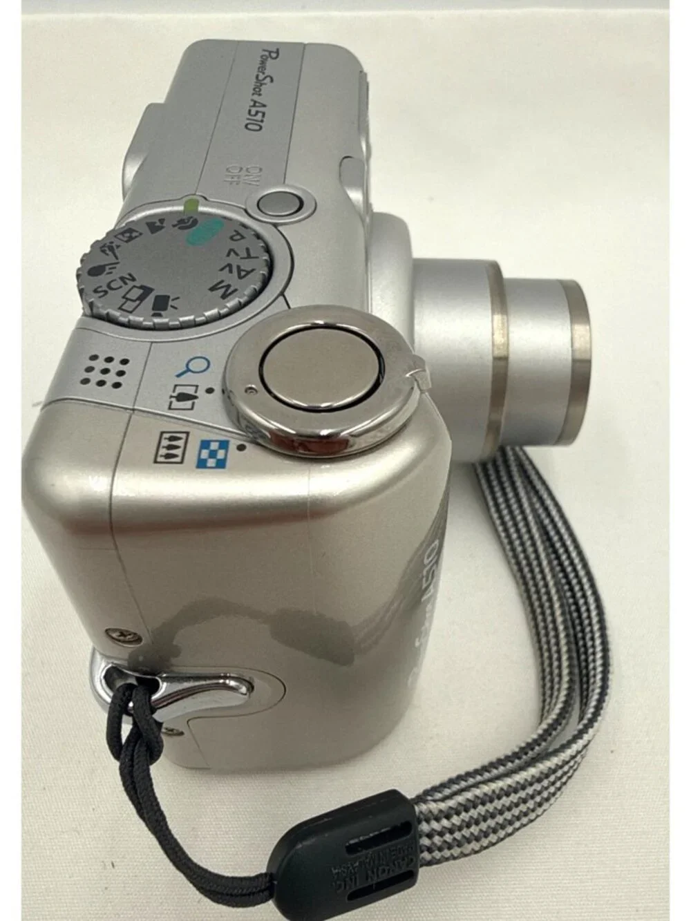 Canon PowerShot A510 Digital Camera 3.2 MP With 4x Optical Zoom Silver WORKS